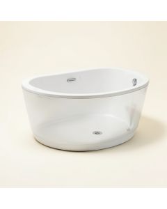 Mermaid 71 '' X 34 '' Freestanding Soaking Bathtub (synthetic illustration; no displayed measurements)