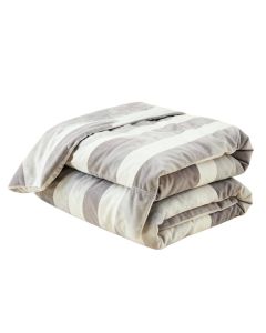 Dora Reversible Striped Microsuede 6 Piece Duvet Cover Set
