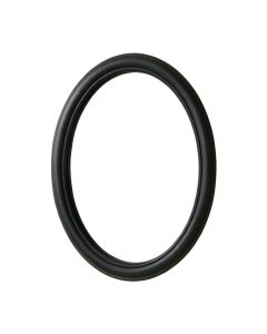 Brook Crest Framed Wall Mirror - Black