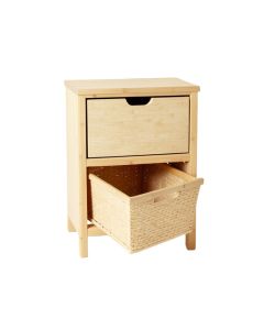 Glen Brook Freestanding Pull-Out Hamper Cabinet - Beige (synthetic illustration; no displayed measurements)