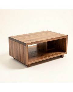 Solid Wood Coffee Table With Storage (synthetic illustration; no displayed measurements)