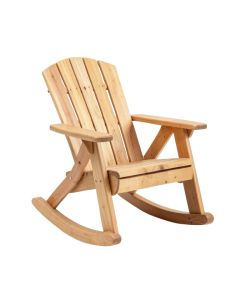 Gerin Casual Solid Wood Rocking Chair