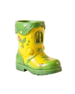 Enchanted Rain Boot Fairy House Reading Frog Outdoor Decor Garden Light