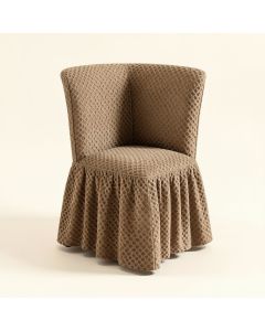 Universal Elastic Dining Chair Covers 3D Bubble Lattice Slipcover With Skirt ( (synthetic illustration; no displayed measurements)