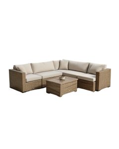 River Brook 10 Piece Outdoor Rattan Sectional Seating Group With Cushions