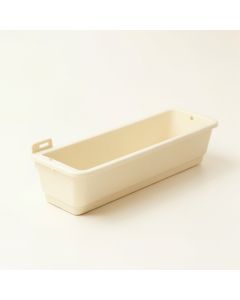 Hill Bridge Empty Railing Planter With Integral Brackets - Ivory (synthetic illustration; no displayed measurements)