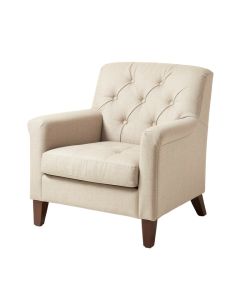 Howington 39 '' Wide Tufted Linen Armchair (synthetic illustration; no displayed measurements)