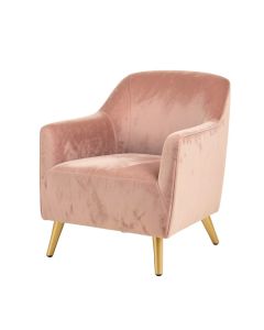 Modern Soft Velvet Material Pink Ergonomics Accent Chair (synthetic illustration; no displayed measurements)
