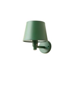 Harbor Canyon Wall Sconce Mounted On A Plain Wall - Green