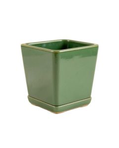 Pine Bend Empty Planter - Green