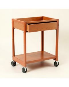 Dawn Crossing Empty Rolling Workshop Cart - Terracotta (synthetic illustration; no displayed measurements)