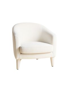 Olive Branch Upholstered Armchair - White (synthetic illustration; no displayed measurements)