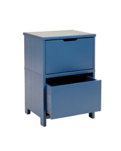 Dune Branch Freestanding Pull-Out Hamper Cabinet - Blue (synthetic illustration; no displayed measurements)