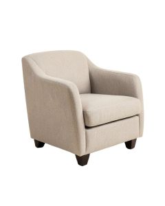 Siems Upholstered Parsons Chair In Taupe/Cream