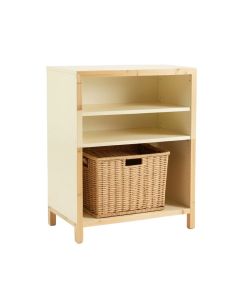 Ridge Canyon Freestanding Pull-Out Hamper Cabinet - Cream
