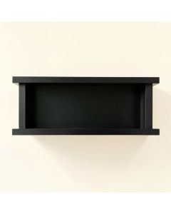Heath Crest Wall-Mounted Shelf - Black (synthetic illustration; no displayed measurements)