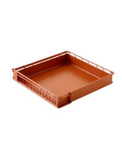 Summit Dale Empty Under-Desk Cable Tray - Terracotta (synthetic illustration; no displayed measurements)