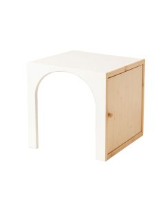 Stone Falls Empty Furniture-Style Litter Enclosure - White (synthetic illustration; no displayed measurements)