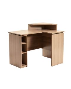 L-Shape Desk With Hutch (synthetic illustration; no displayed measurements)