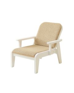 Cove Branch Outdoor Lounge Chair - White (synthetic illustration; no displayed measurements)