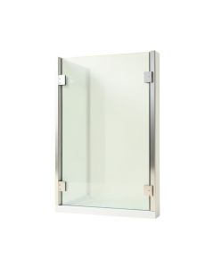 Tidy 39 '' X 55 '' Hinged Semi Frameless Tub Door (synthetic illustration; no displayed measurements)