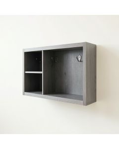 Reed Branch Wall-Mounted Entryway Organizer Shelf - Gray (synthetic illustration; no displayed measurements)