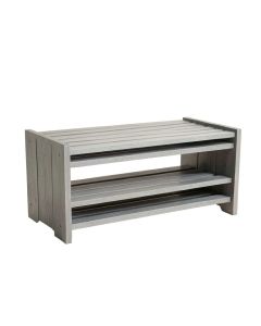 Birch Canyon Shoe Storage Bench - Gray (synthetic illustration; no displayed measurements)