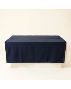 Slate Dale Flat Bed Sheet - Navy (synthetic illustration; no displayed measurements)