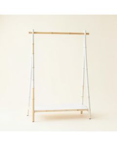 Hill Bridge Empty Garment Rack - White (synthetic illustration; no displayed measurements)