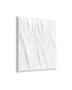 Wave 3D Decorative 19.63 '' X 19.63 '' 3D Wall Panel In White