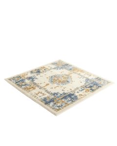 Coughlin Abstract Ivory/Blue/Gold Area Rug (synthetic illustration; no displayed measurements)