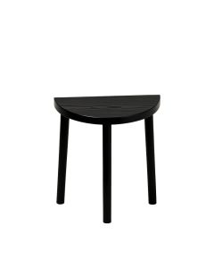 Maple Bridge Compact Balcony Table - Black (synthetic illustration; no displayed measurements)