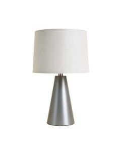 Sage Canyon Table Lamp With A Plain Fabric Shade - Gray