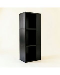 Hill Crossing Narrow Cubby Tower - Black (synthetic illustration; no displayed measurements)