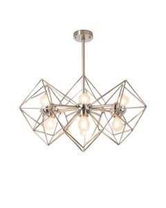 Dewayne 6 - Light Unique / Statement Geometric Chandelier