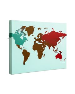 World Map Canvas Art