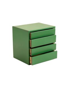 Wren Bluff Small-Parts Storage Drawer Cabinet - Green (synthetic illustration; no displayed measurements)
