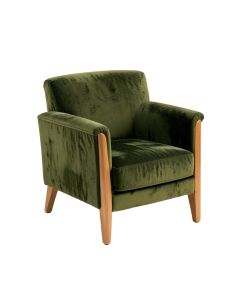 Nimitz 41.5 '' Wide Velvet Armchair (synthetic illustration; no displayed measurements)