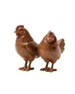 2 Piece Simon Rooster Figurine Set