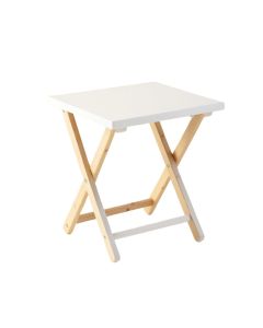 Slate Bluff Compact Balcony Table - White