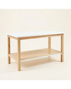 Harbor Crossing Empty Workshop Workbench - White (synthetic illustration; no displayed measurements)