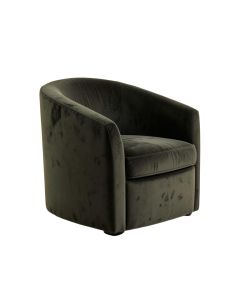Clarinda 21 '' Wide Velvet Barrel Chair (synthetic illustration; no displayed measurements)