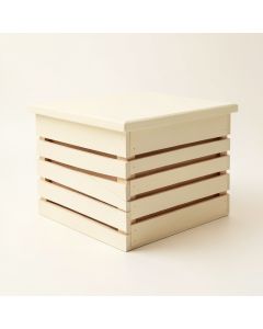 Glen Crossing Closed Outdoor Storage Box - Cream (synthetic illustration; no displayed measurements)