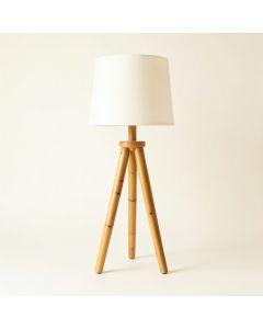 Dawn Dale Floor Lamp With A Plain Fabric Shade - Ivory (synthetic illustration; no displayed measurements)