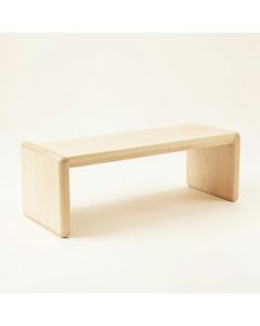 Ridge Arc Indoor Bench - Ivory (synthetic illustration; no displayed measurements)