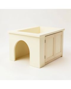 Glen Field Empty Furniture-Style Litter Enclosure - Cream (synthetic illustration; no displayed measurements)