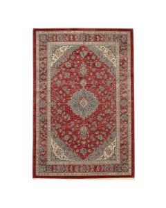 Oriental Oriental Red/Gray Area Rug (synthetic illustration; no displayed measurements)