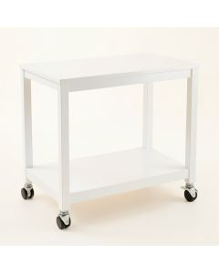 Dune Edge Empty Rolling Workshop Cart - White (synthetic illustration; no displayed measurements)