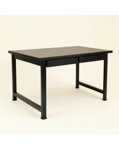 Slate Arc Empty Workshop Workbench - Black (synthetic illustration; no displayed measurements)