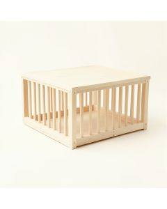 Harbor Branch Empty Furniture-Style Pet Crate - Ivory (synthetic illustration; no displayed measurements)